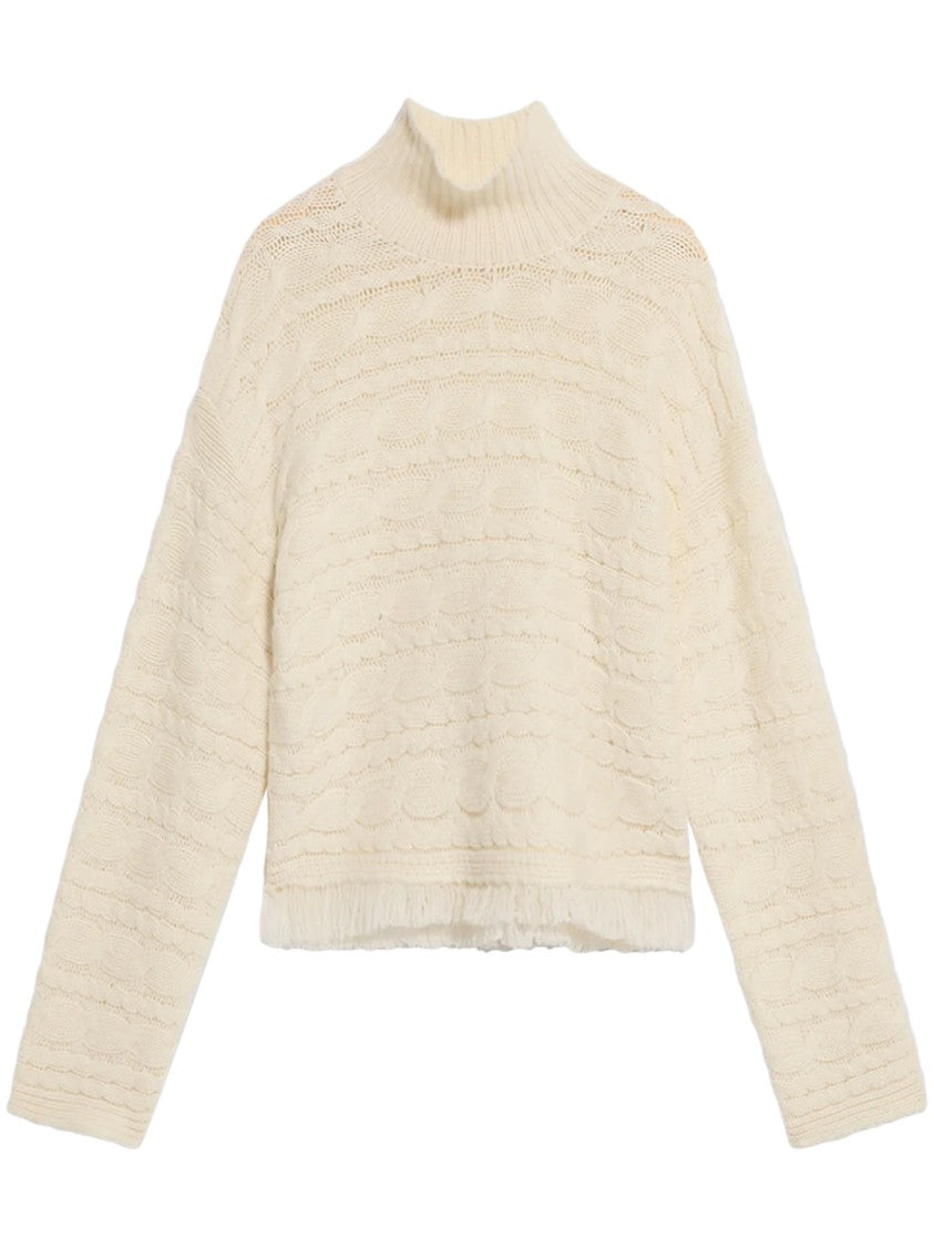 Guest In Residence Cropped Turtleneck Sweater