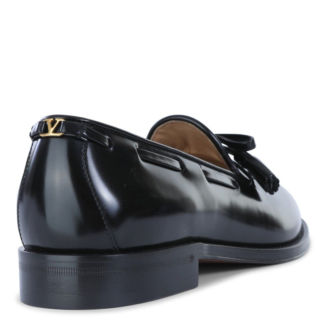 Valentino Garavani Black Leather Loafers