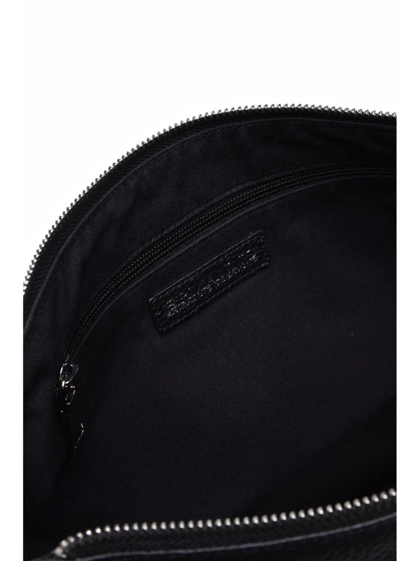 Ermanno Firenze Black Leather Hobo Bag