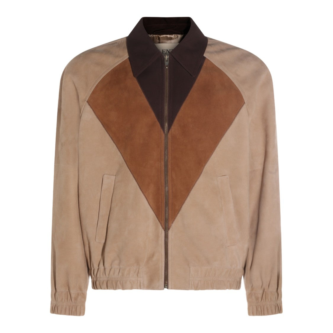 Valentino Structured Beige Jacket With High Collar