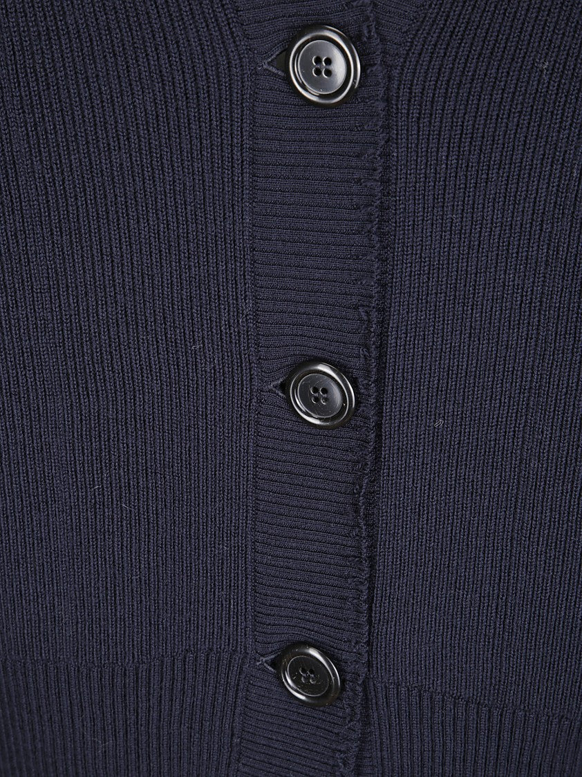 Archiviob Classic Button-Down Cardigan With Ribbed Cuffs And Hem