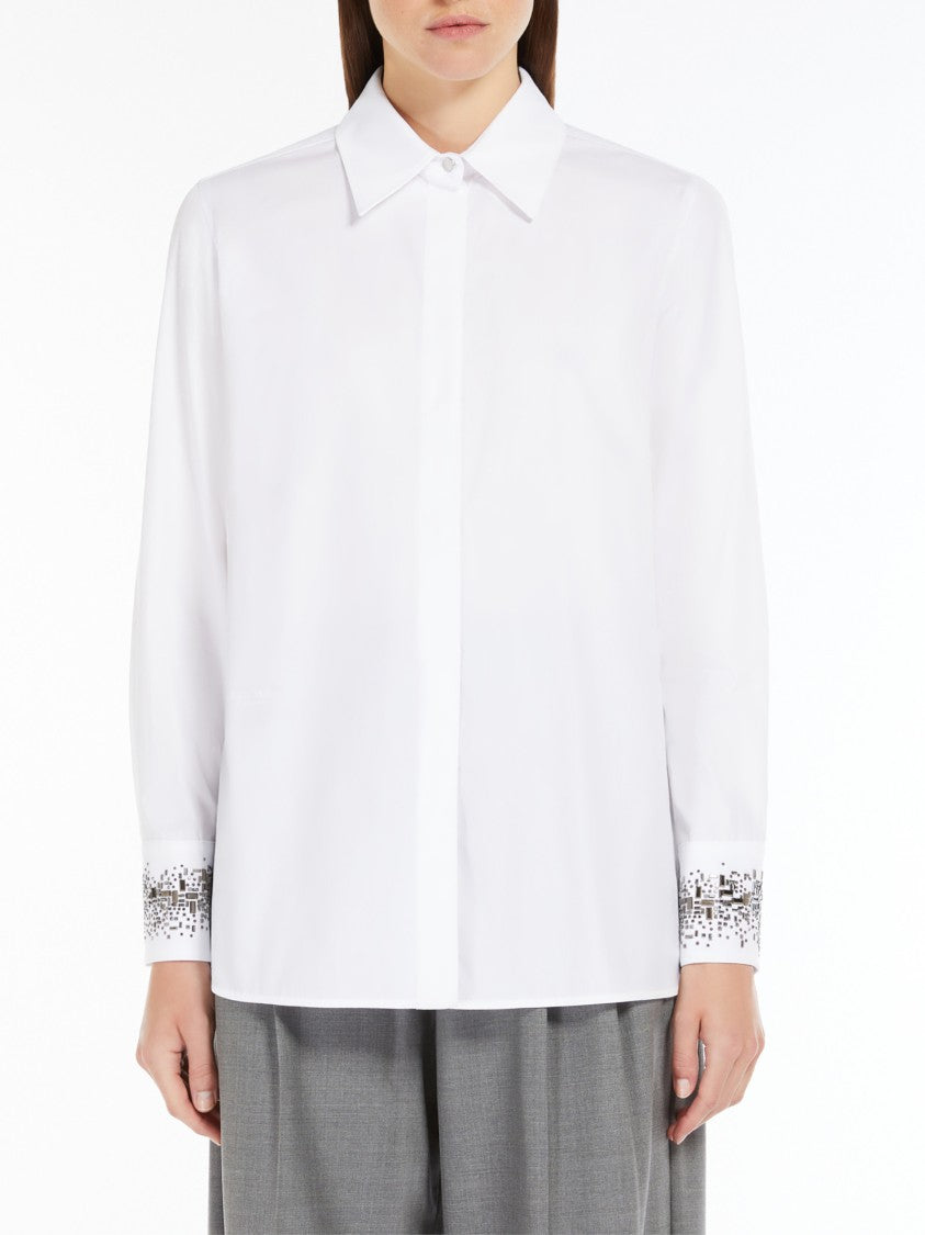 Max Mara Classic White Poplin Shirt