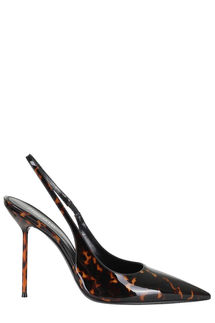 Paris Texas Brown Lidia Glossy Heel Leather Pumps