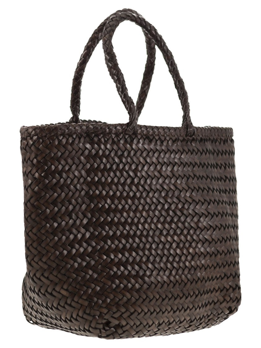 Dragon Grace Basket Small - Woven Leather Bag