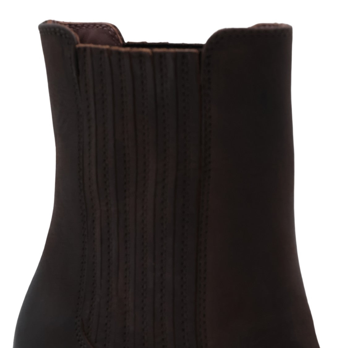 Paris Texas Brown Mid-Heel Boots With Pointed Toe