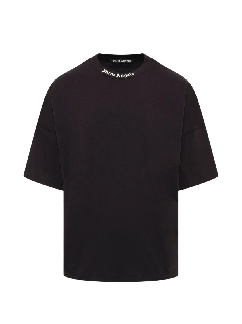 Palm Angels Black Classic Logo Oversized Cotton T-Shirt