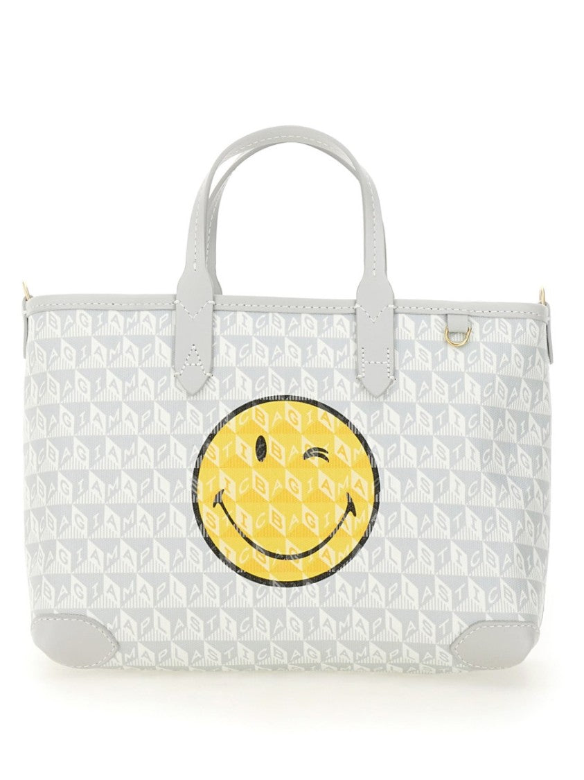 Anya Hindmarch Light Grey I Am A Plastic Tote Bag