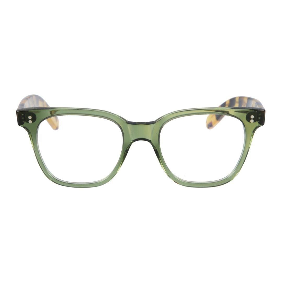 Kador Olive Green Kore Translucent Square Eyeglasses