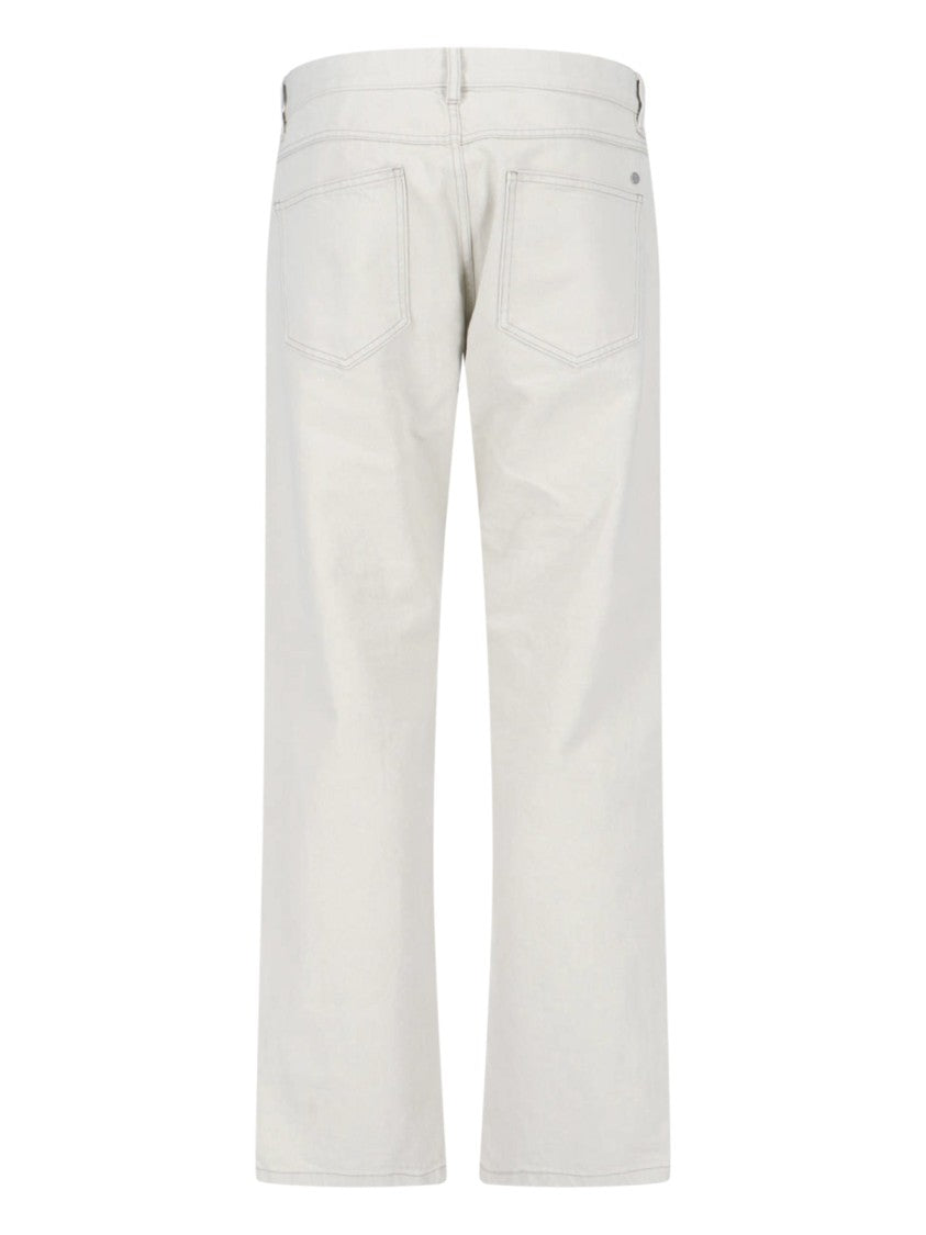 Closed Grey Straight-Leg Cotton Denim Jeans