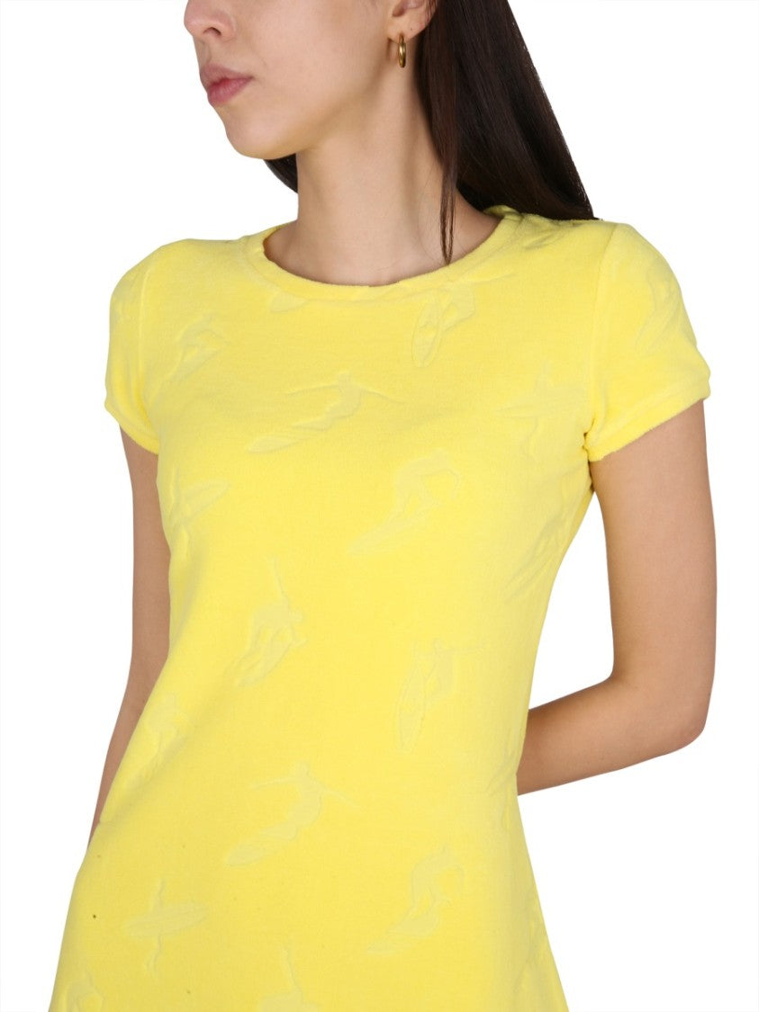 Dsquared2 Slim Fit Mini Dress With Gyro Necklace Detail