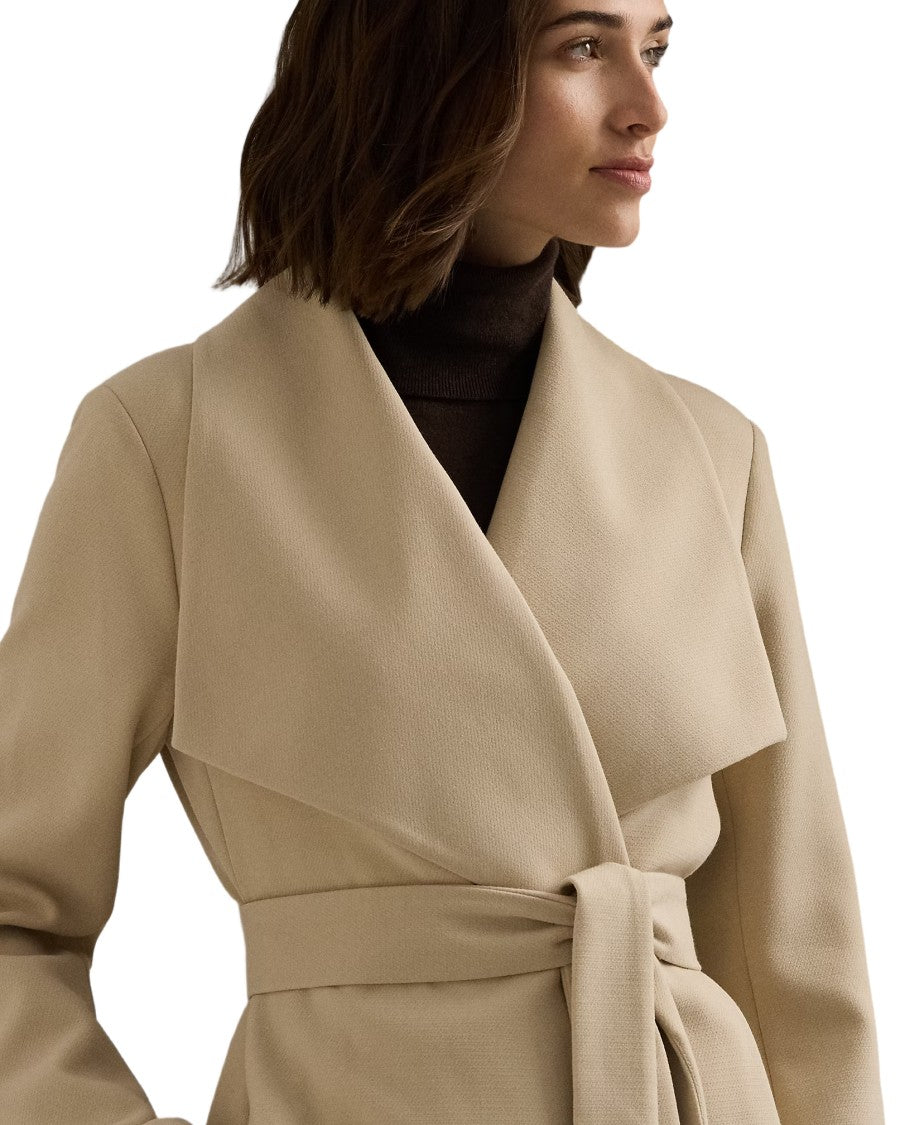 Lauren Ralph Lauren Refined Short-Lined Coat With Draped Collar
