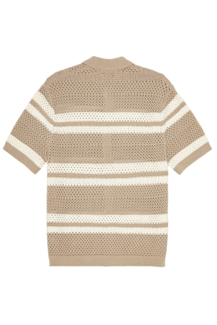 Les Deux Multicolor Stripe Gianni Knitted Shirt