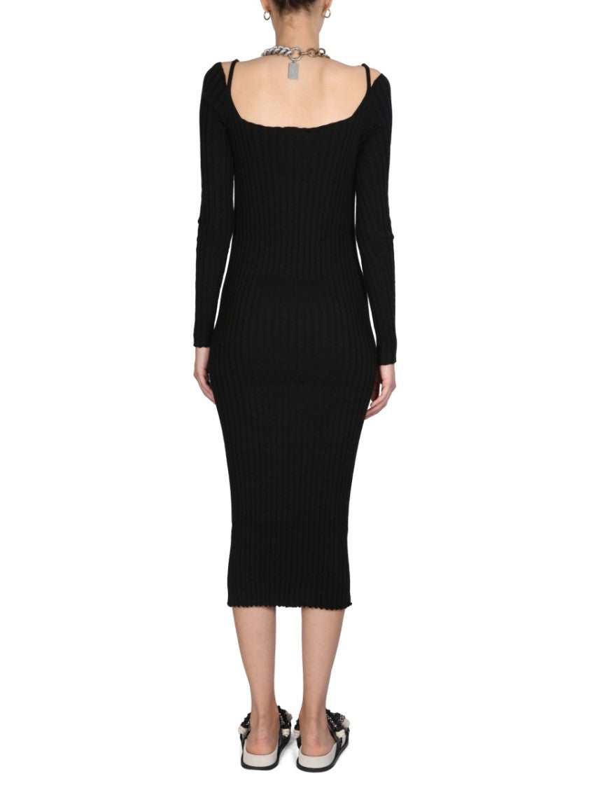 Philosophy Di Lorenzo Serafini Ribbed Knit Midi Dress
