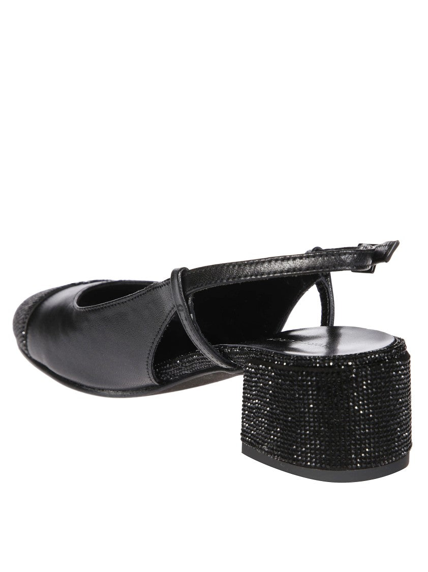 Tory Burch Cap Toe Slingback With 45Mm Block Heel