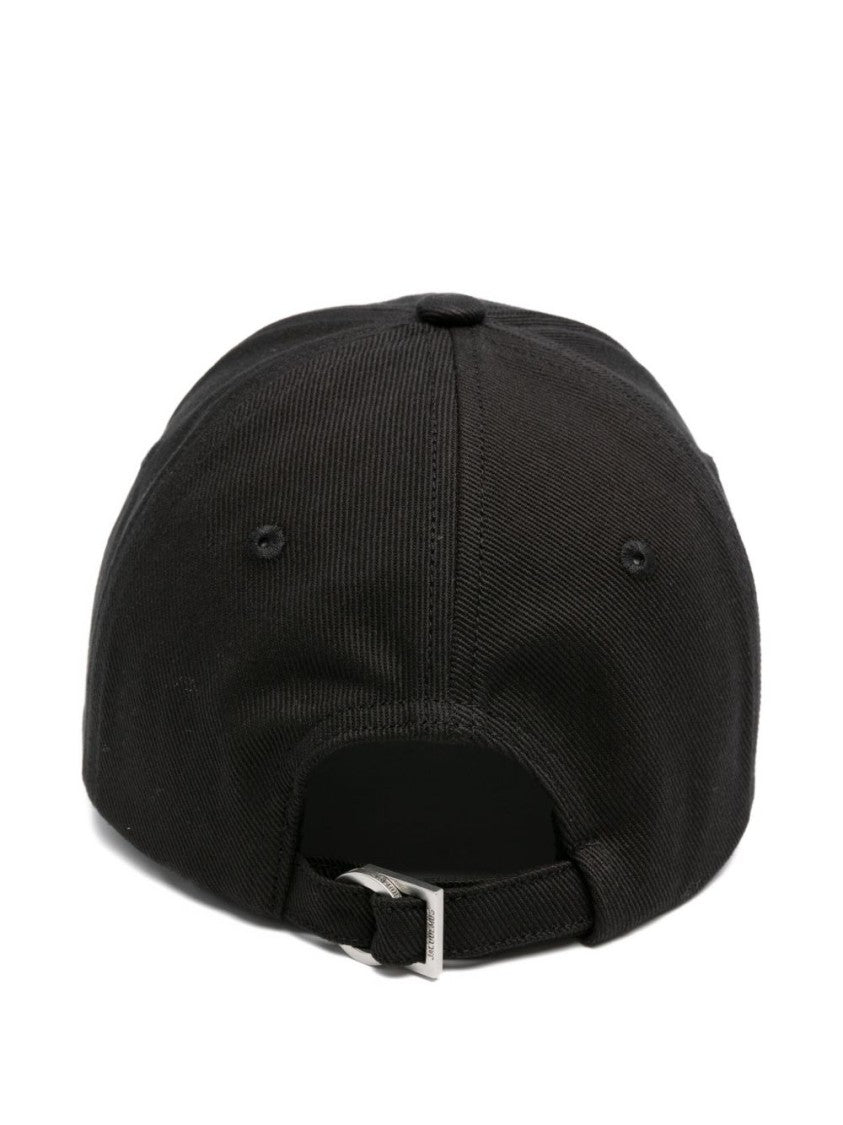Jacquemus Classic Black Cotton Baseball Cap