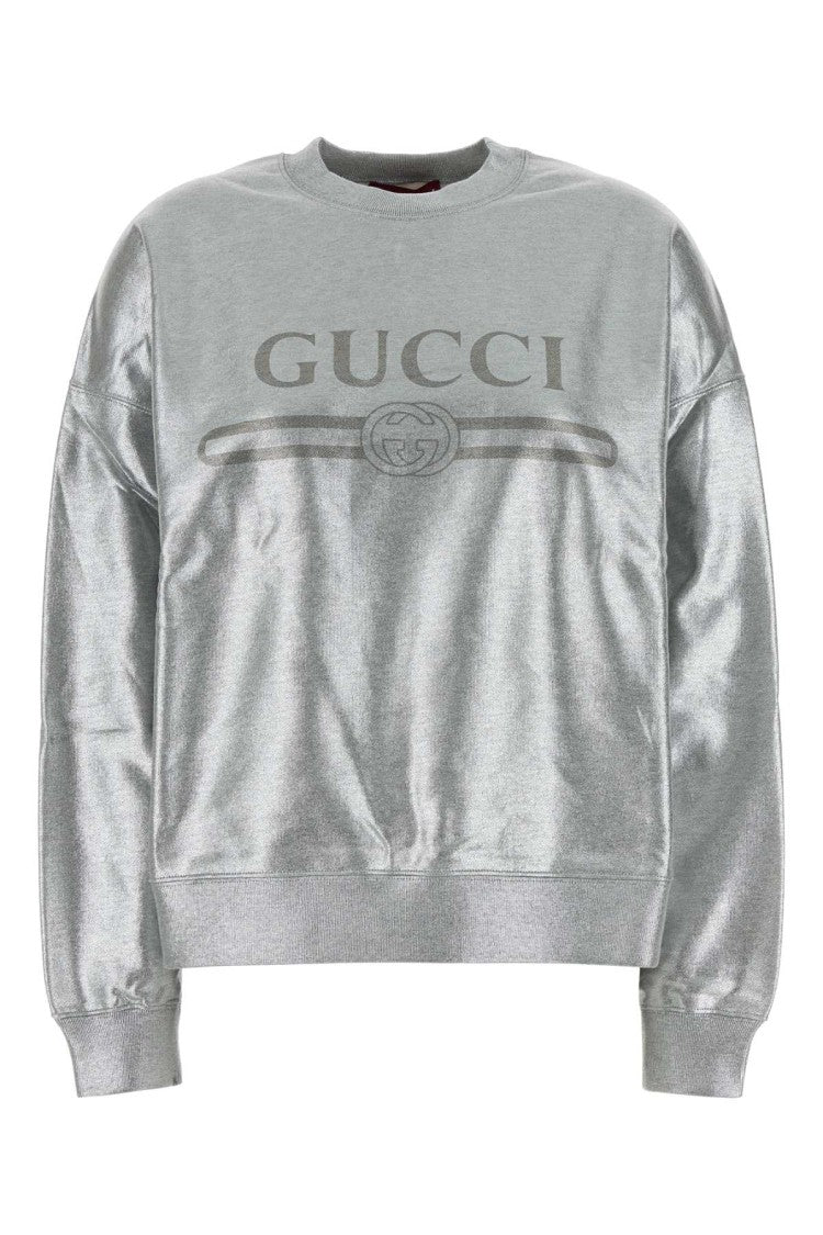 Gucci Silver Cotton Sweatshirt