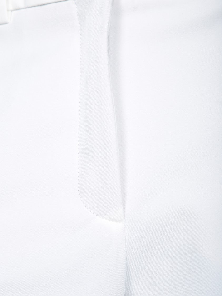 Incotex Straight-Leg White Trousers With Tailored Silhouette