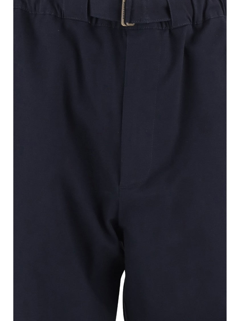 Darkpark Straight-Leg Stretch Cotton Pants With Adjustable Waistband