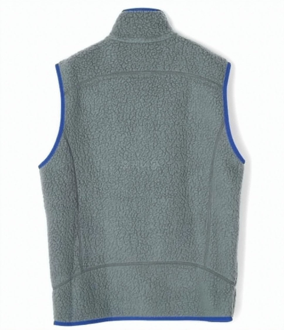 Patagonia Textured Fleece Vest With Zippered Pockets