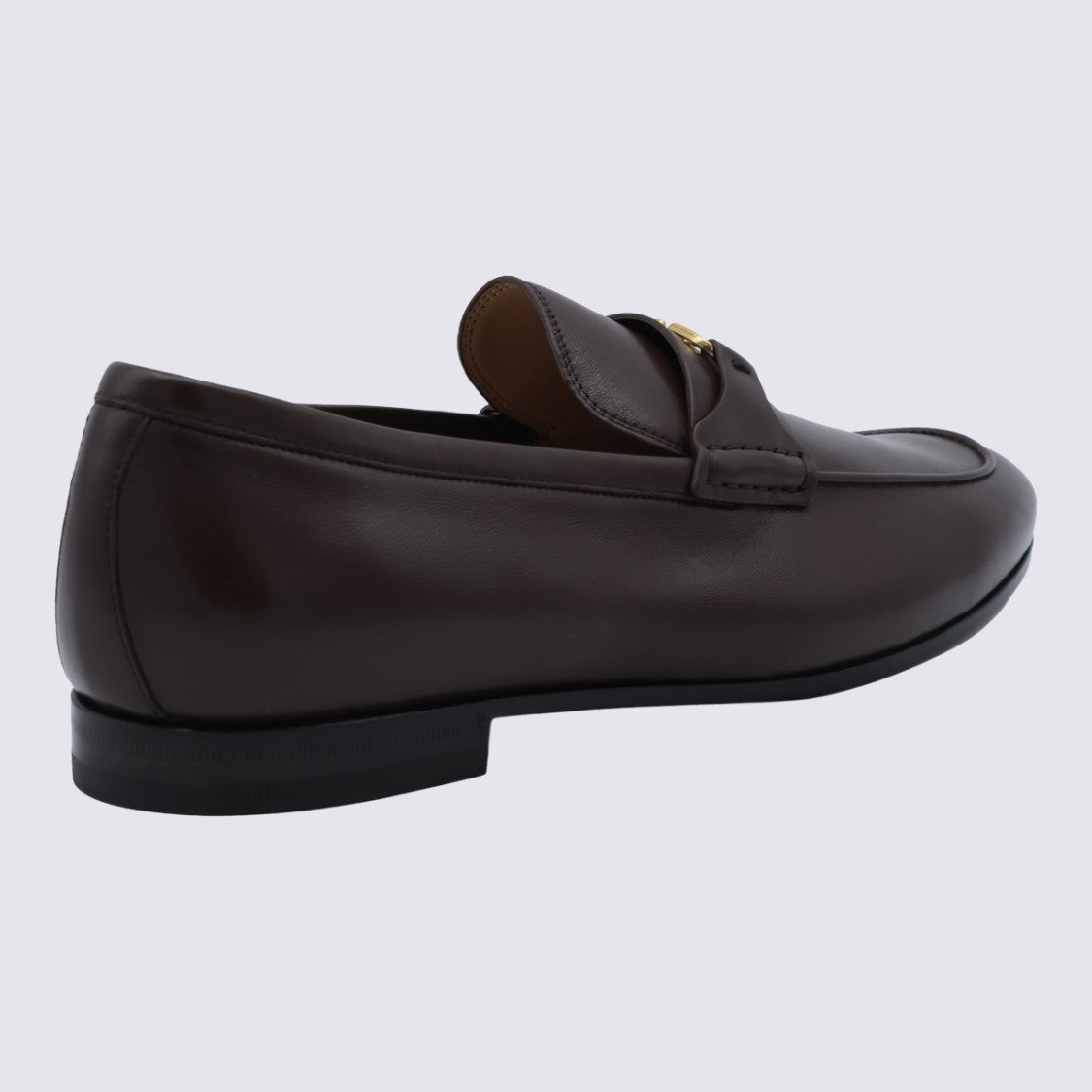 Valentino Garavani Loafer-Style Flat Shoes With Gold-Tone Logo Detail
