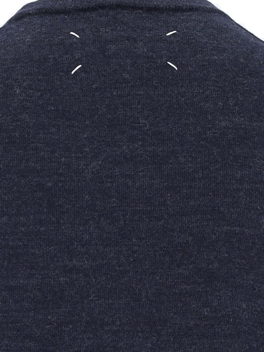 Maison Margiela Navy Wool Sweater