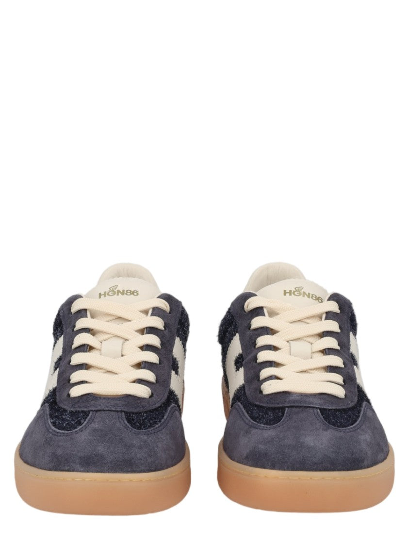 Hogan Cool Blue Textured Calfskin Sneakers