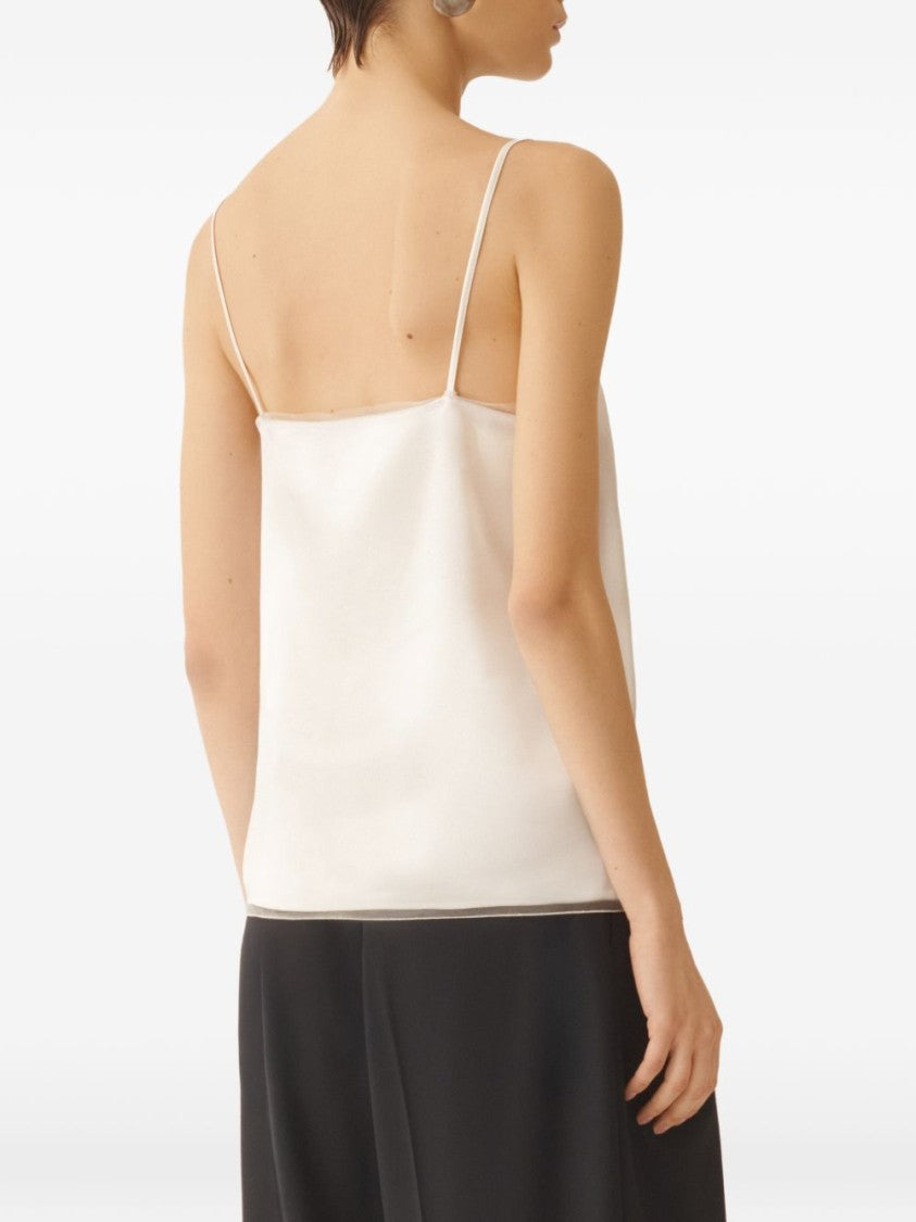 Fabiana Filippi Satin-Finish Tank Top