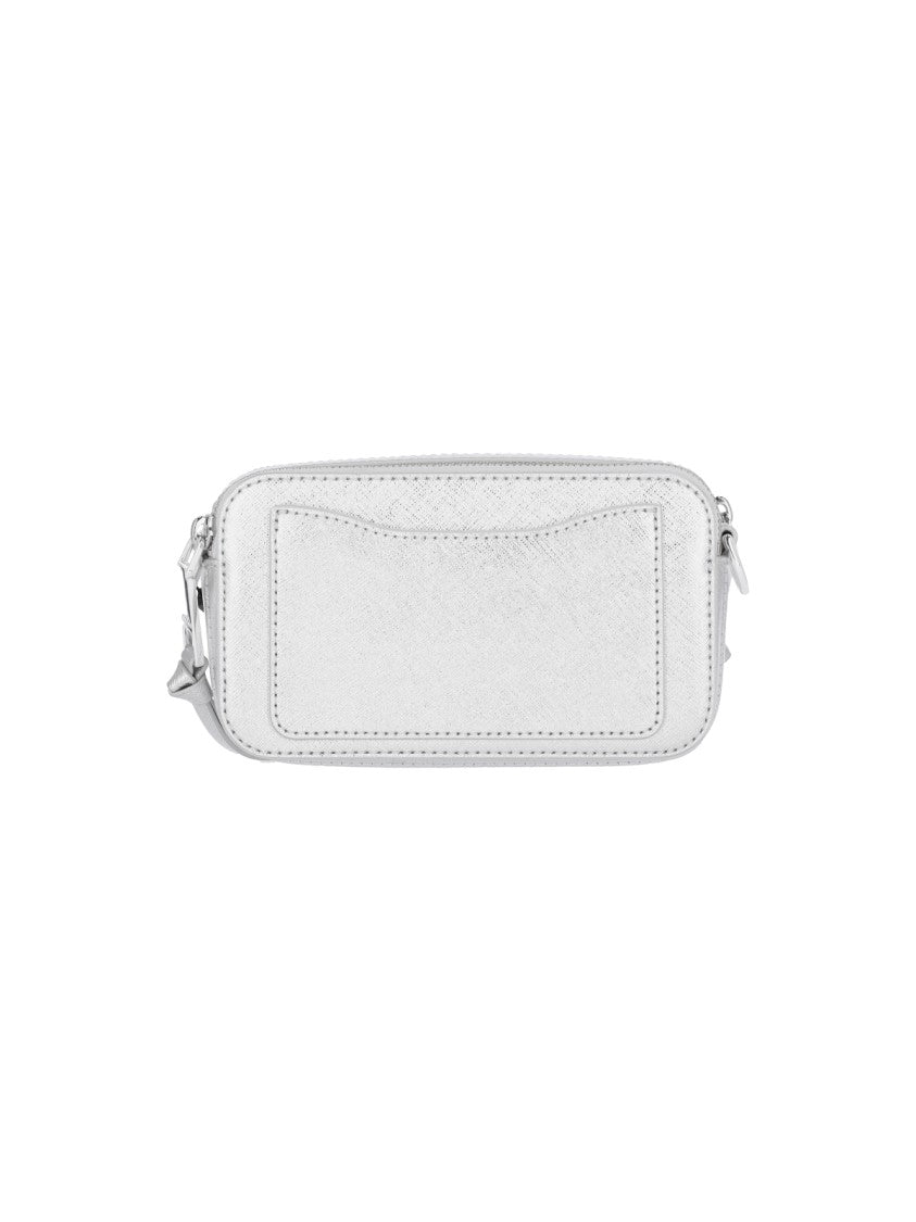 Marc Jacobs "Snapshot Dtm" Crossbody Bag – Silver