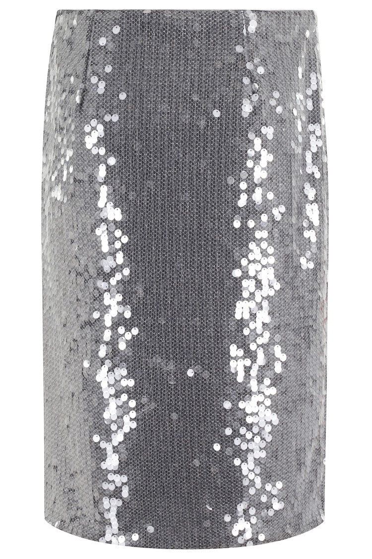 Rotate Net Sequin Midi Skirt