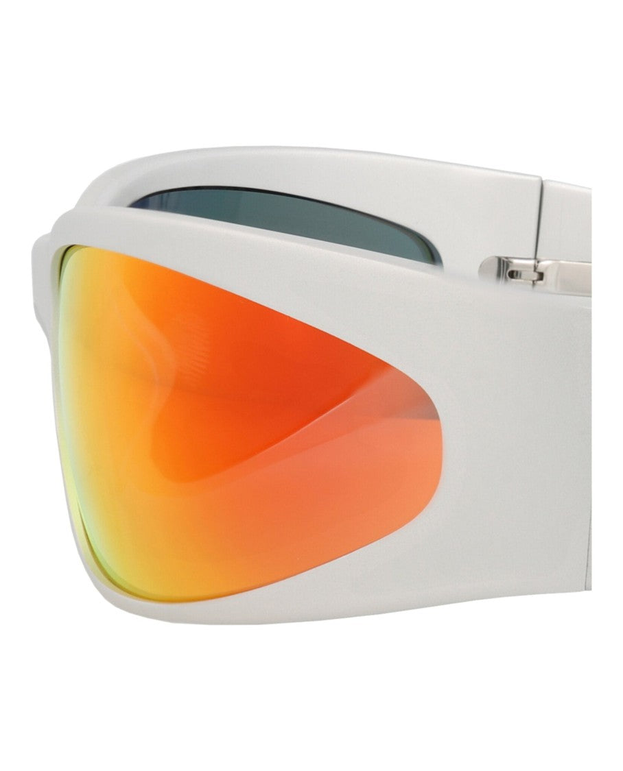 Balenciaga Shield-Frame Alluminium Sunglasses