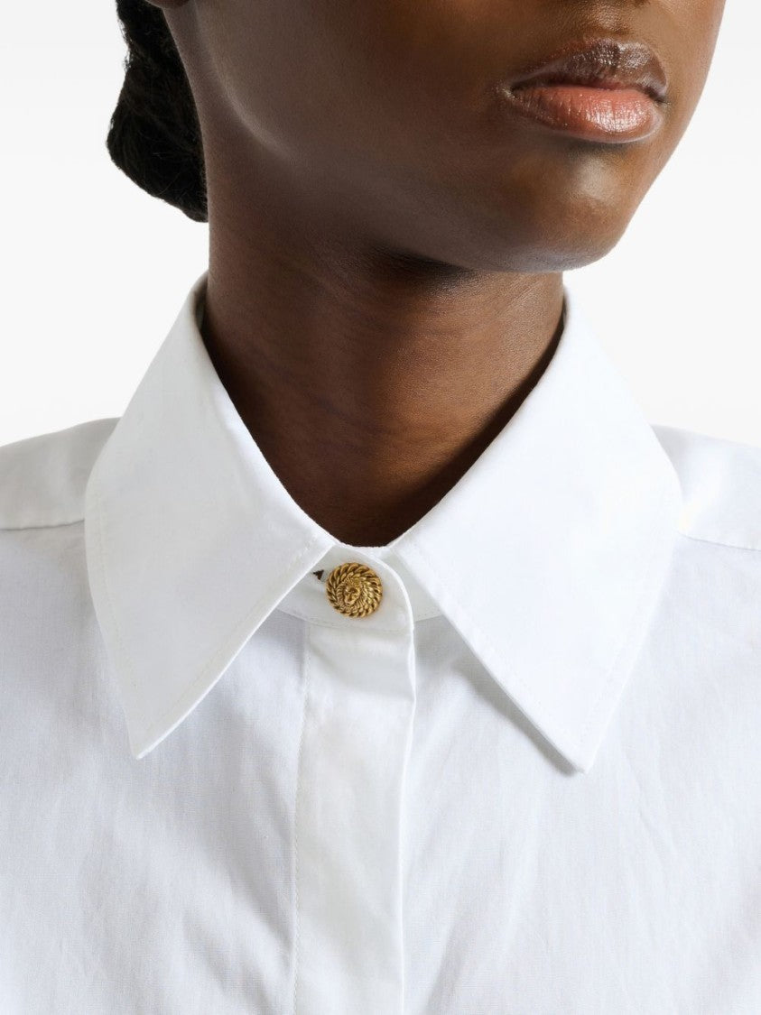 Balmain Classic White Shirt With Tailored Fit