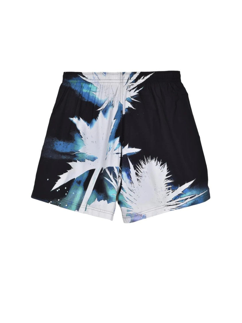 Alexander Mcqueen Swim Shorts - Black/Blue