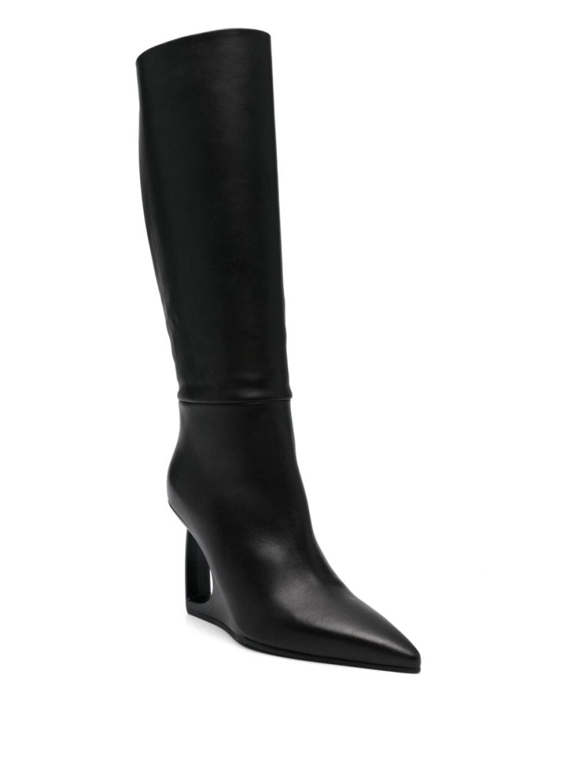 Vic Matié Smooth Grain Calf Leather Knee-Length Boots