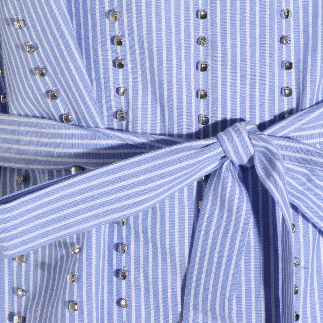 Pinko Collared Shirt With Vertical Stripes