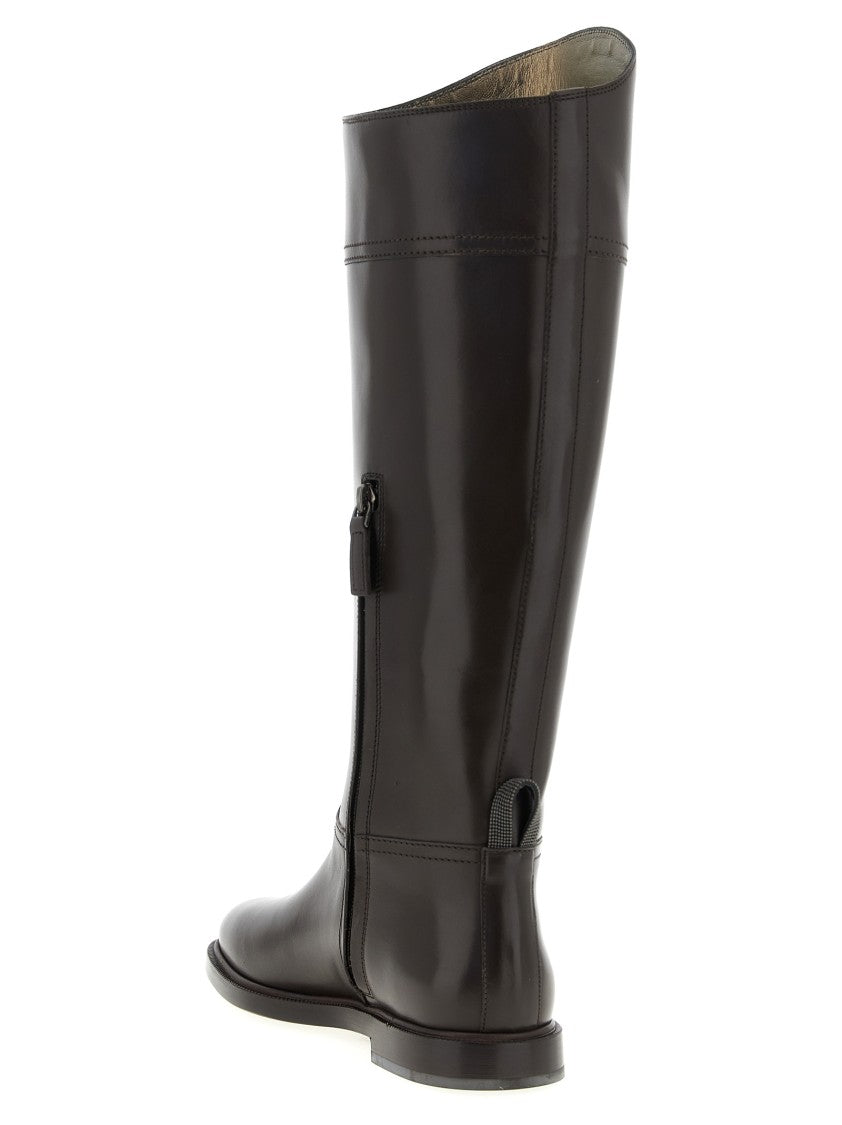 Brunello Cucinelli Leather Boots Monile