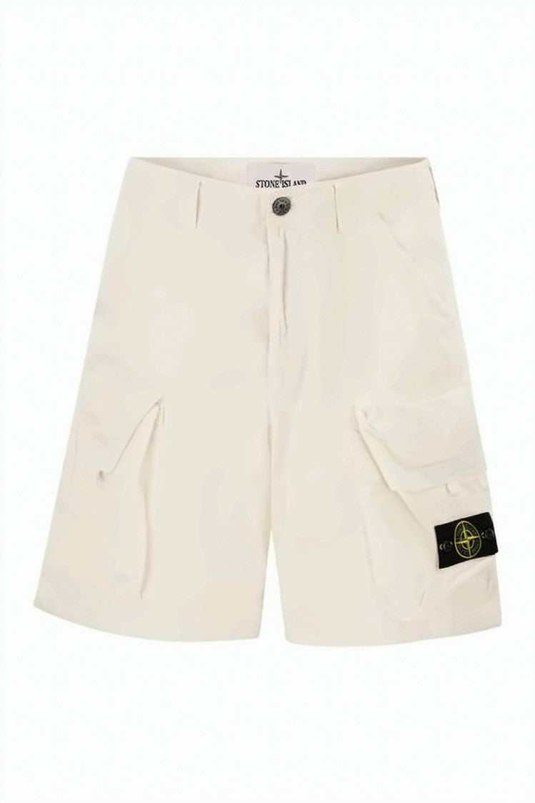 Stone Island Minimalist Neutrals Stone Island Shorts With Flap Pocket