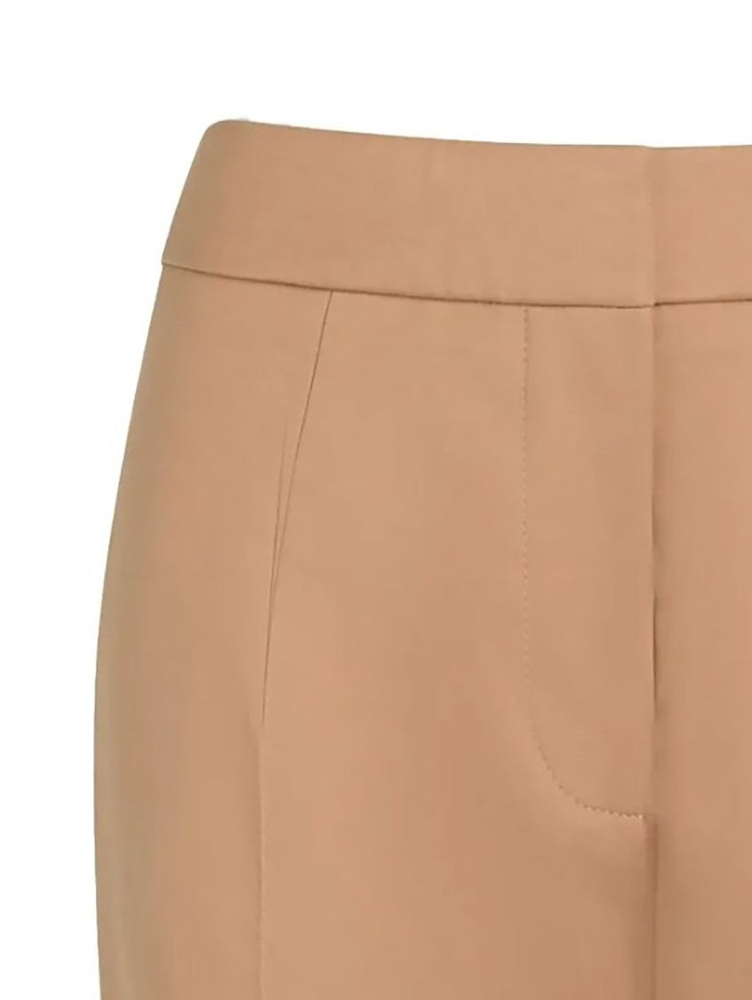 Patou Cropped Tailored Capri Trousers With Subtle Seam Detailing