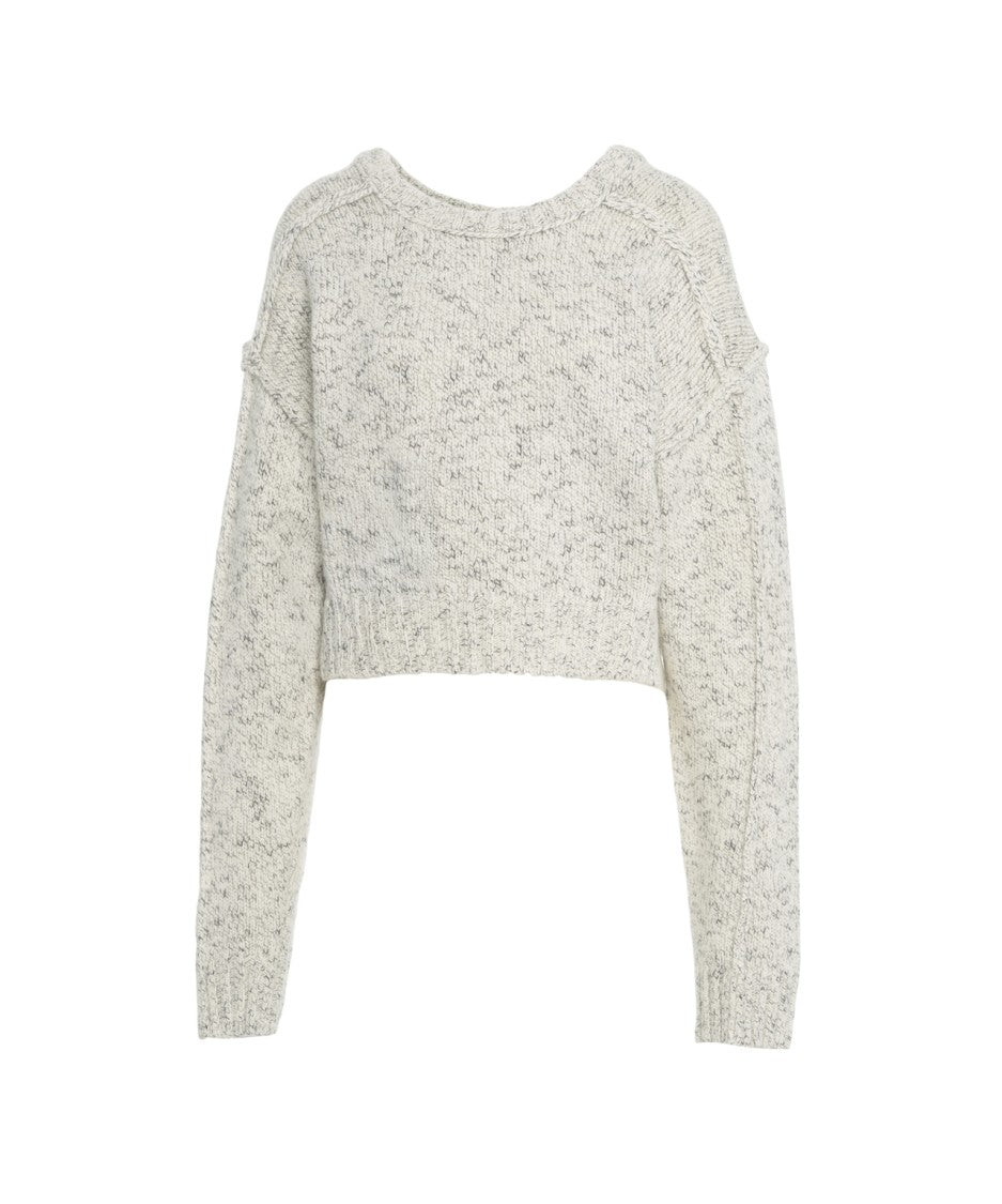 Won Hundred Cropped Sweater With Mélange Knit