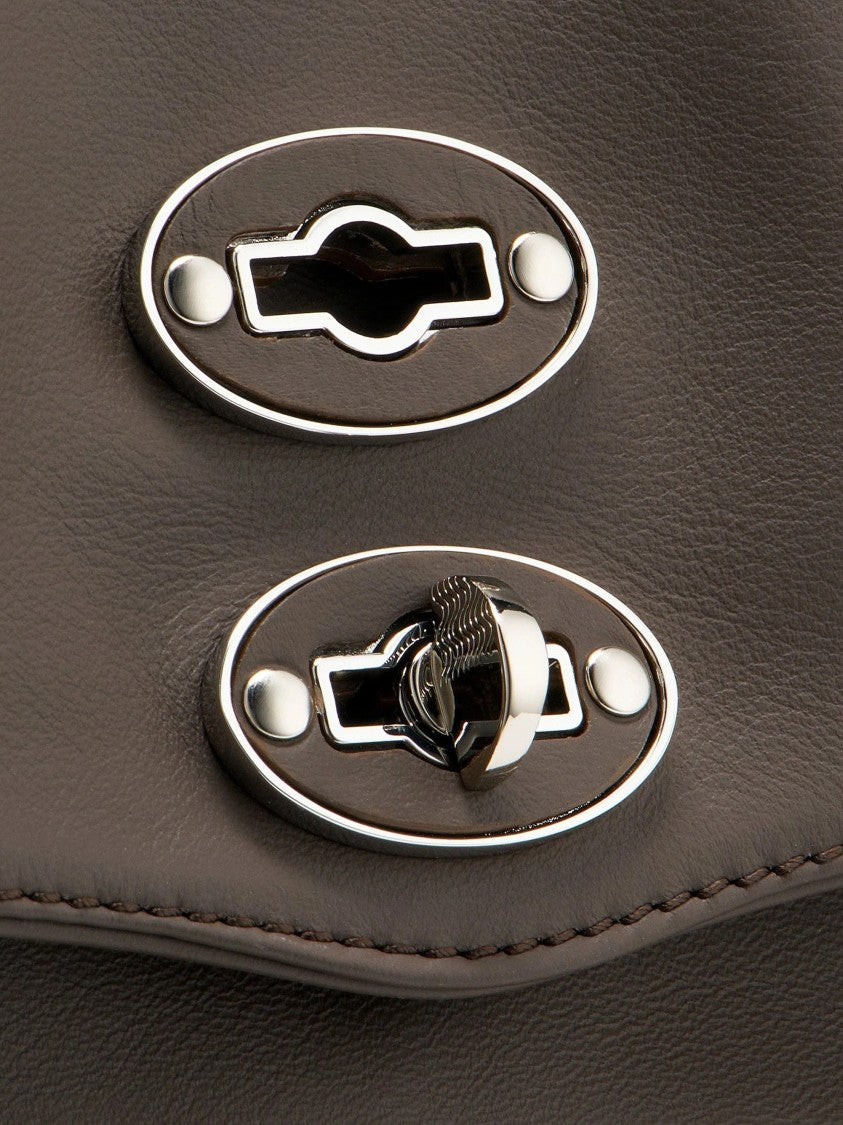 Zanellato Structured Brown Gianduiotto Smooth Leather Bag