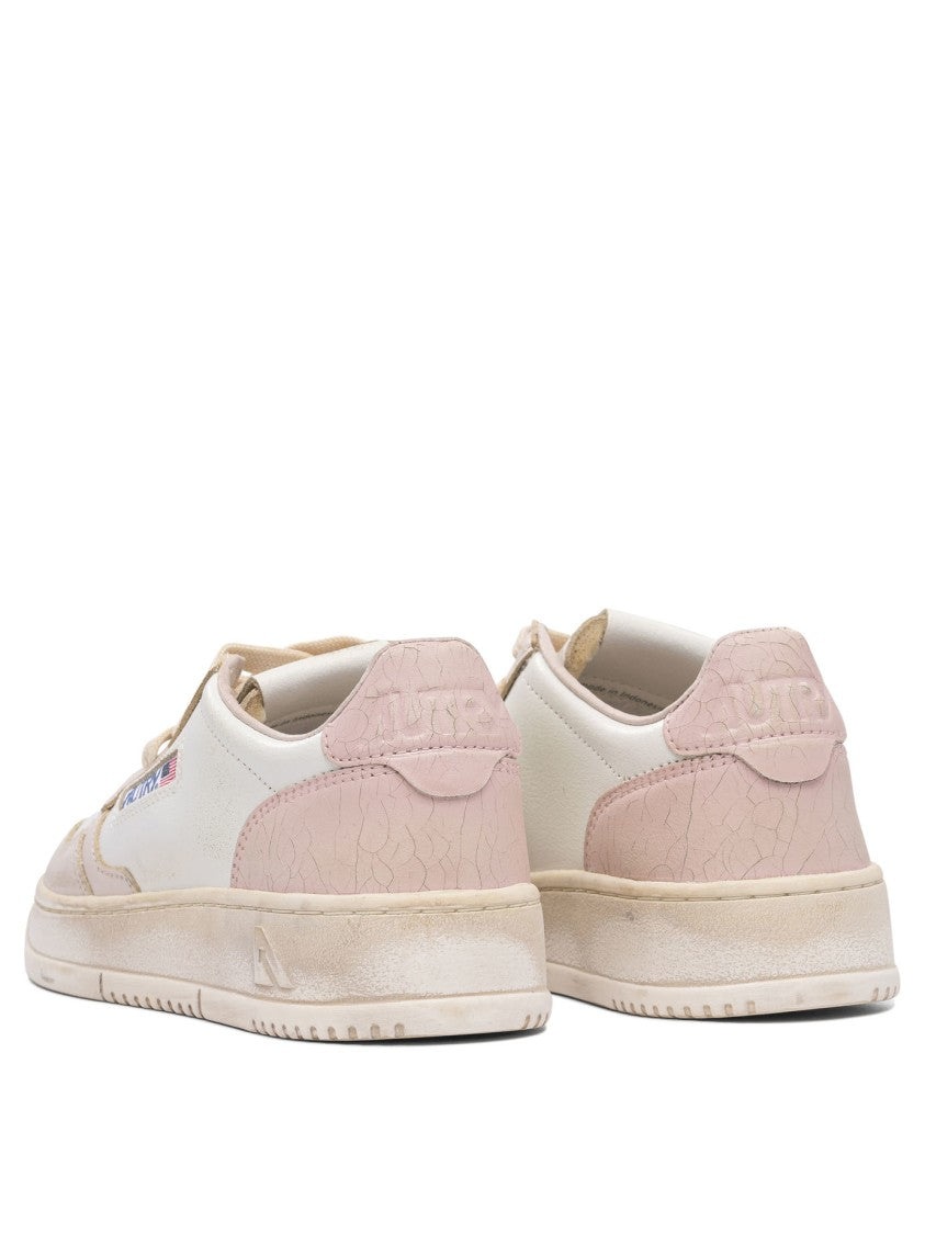 Autry Low-Top Sneakers With Perforated Detailing And Textured Overlays