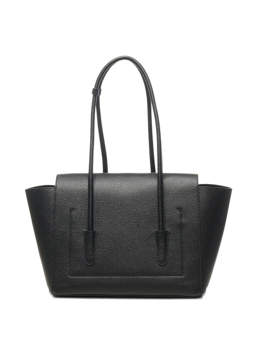 Coccinelle Structured Vitello Leather Shopper Bag