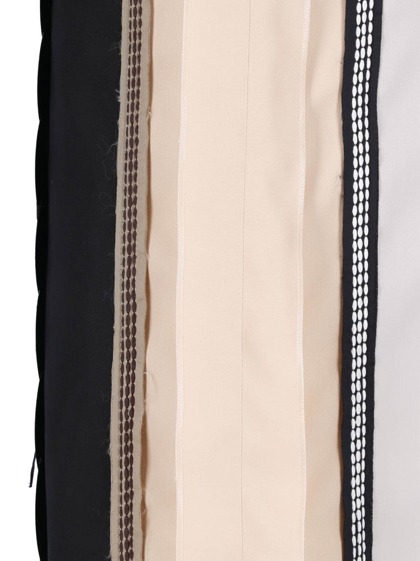 Marni Black Oversized Round Sequin Panel Midi Skirt