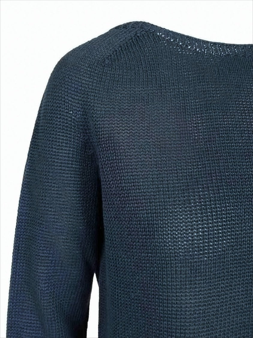 Max Mara Relaxed-Fit Linen Sweater With Textured Knit Design
