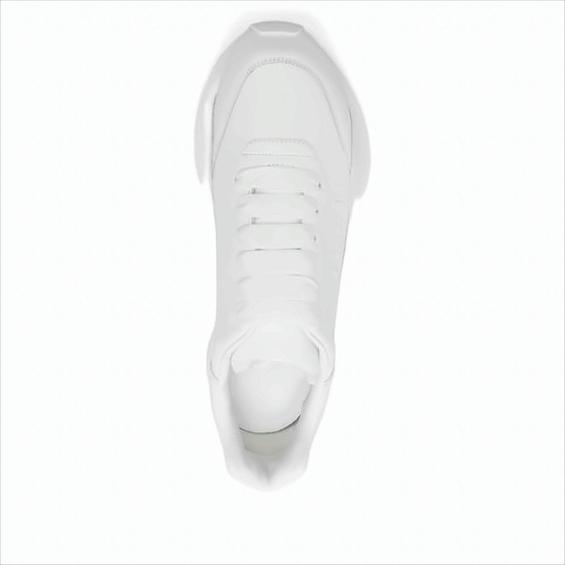 Alexander Mcqueen Minimalist White Calf Leather Sneakers