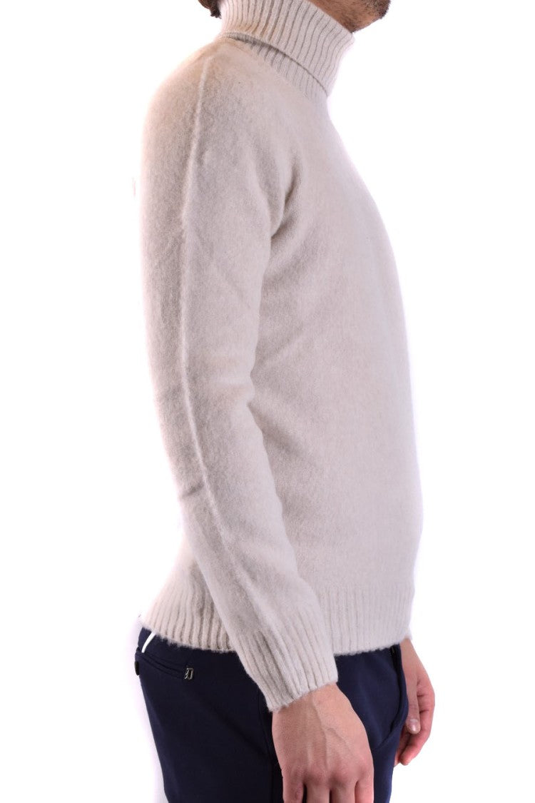 Tagliatore High-Neck Ribbed Knit Sweater With Tailored Fit