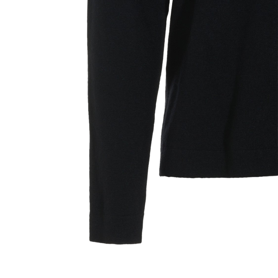 Lisa Yang Minimalist Black V-Neck Sweater