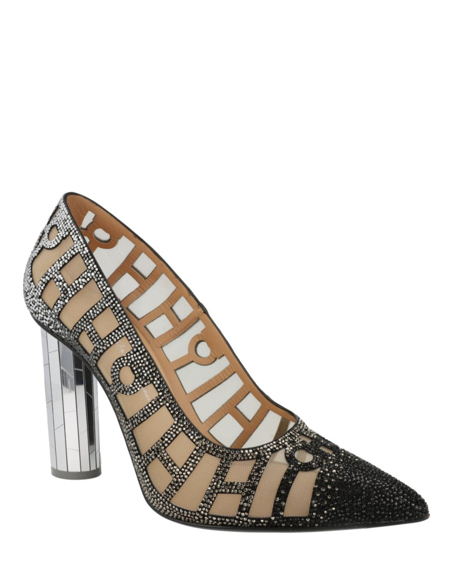 Ferragamo Florise S X5 Crystal-Embellished Pumps