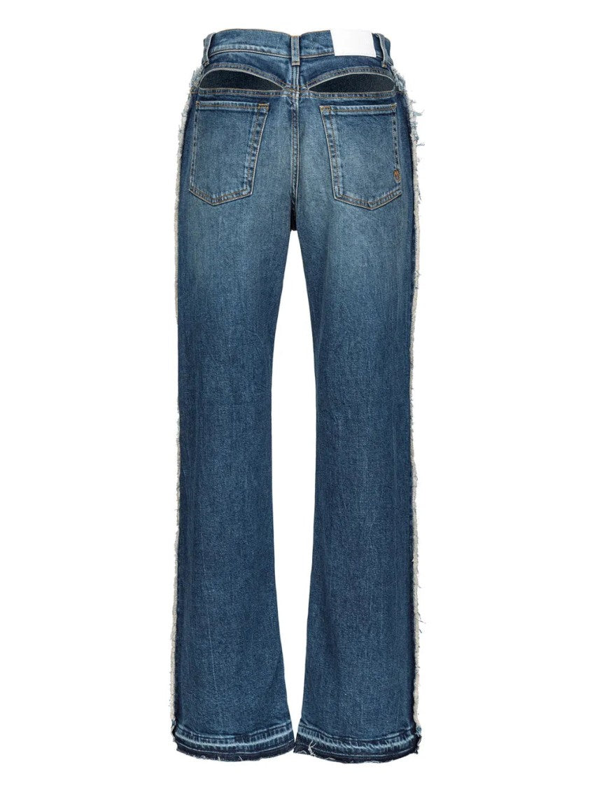 Pinko Wide-Leg Jeans With Cut-Out