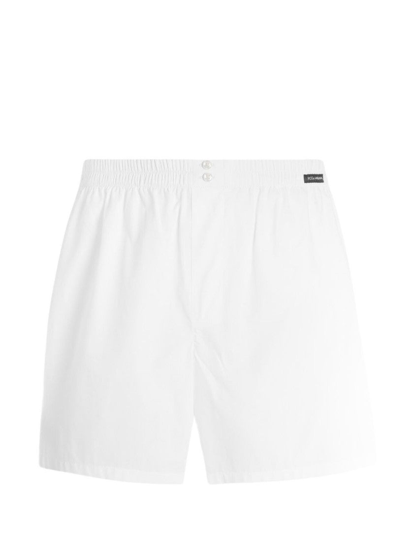Dolce & Gabbana White Striped Jacquard Boxer Shorts