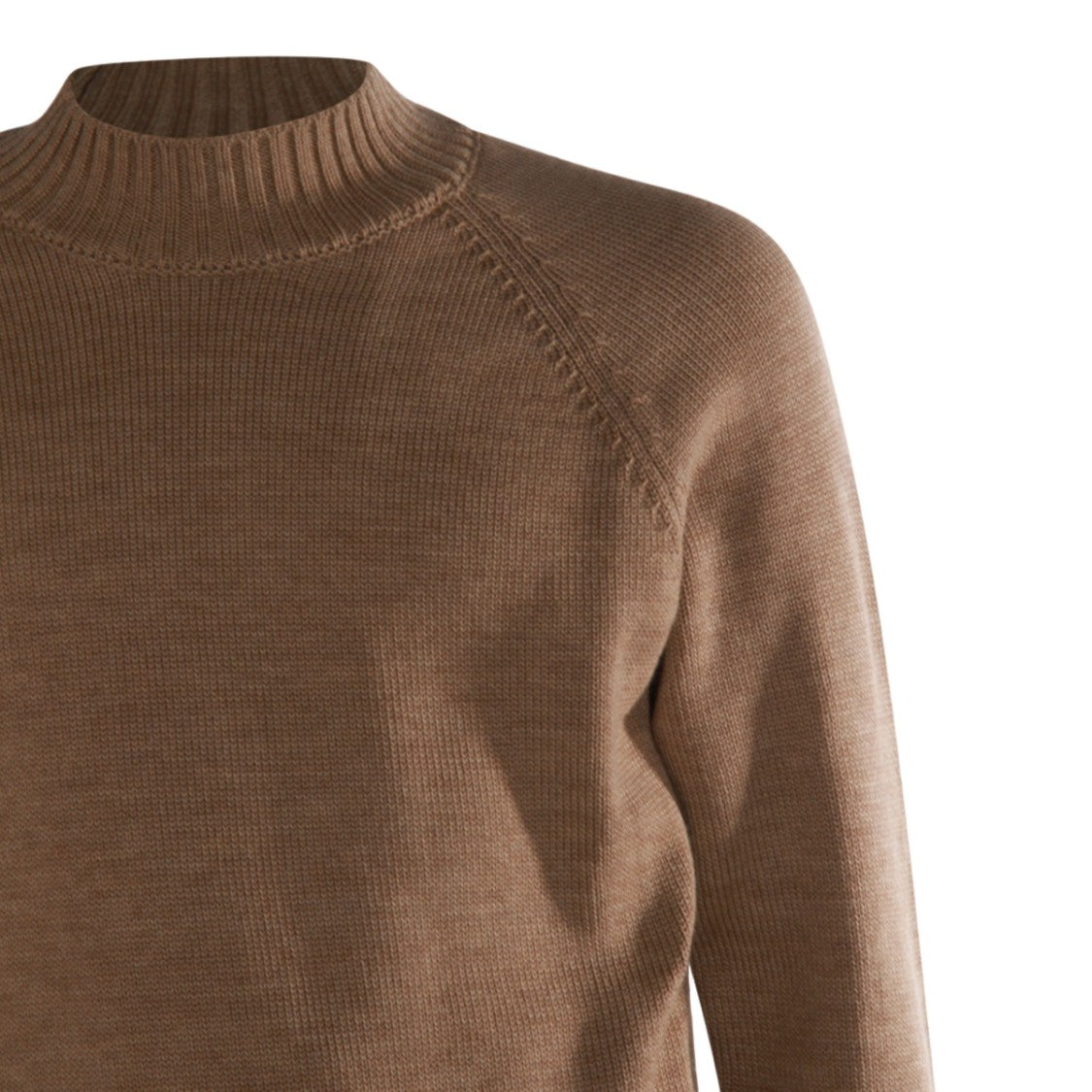 Zanone Crew Neck Knit Sweater With Ribbed Detailing